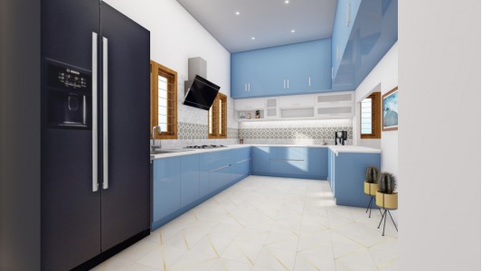 Kitchen U Shaped French Theme